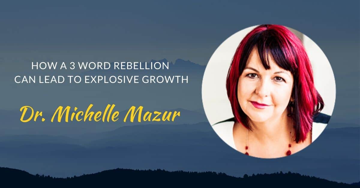 How a 3 word Rebellion can lead to explosive growth