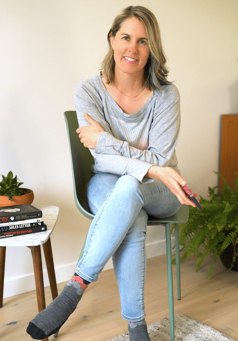 Gray shirt straight phone 2